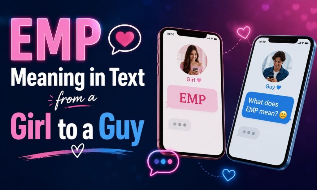 EMP Meaning in Text from a Girl to a Guy