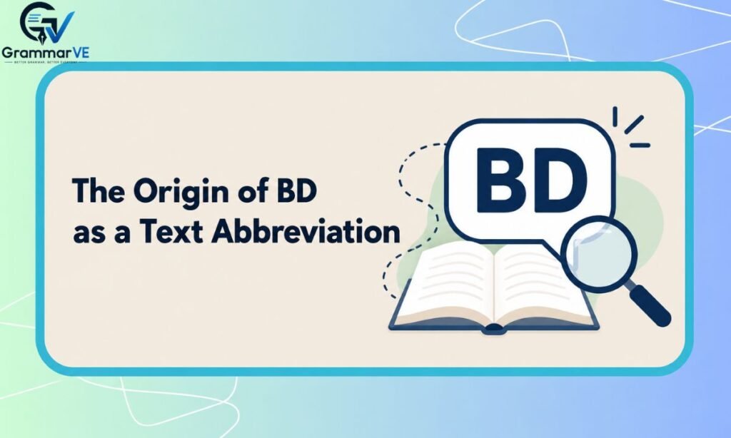 The Origin of BD as a Text Abbreviation