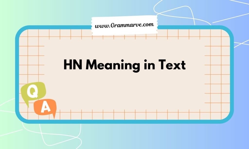 HN Meaning in Text