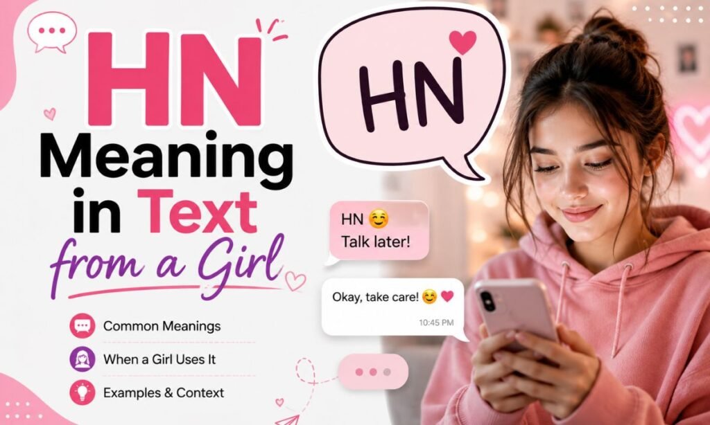HN Meaning in Text from a Girl