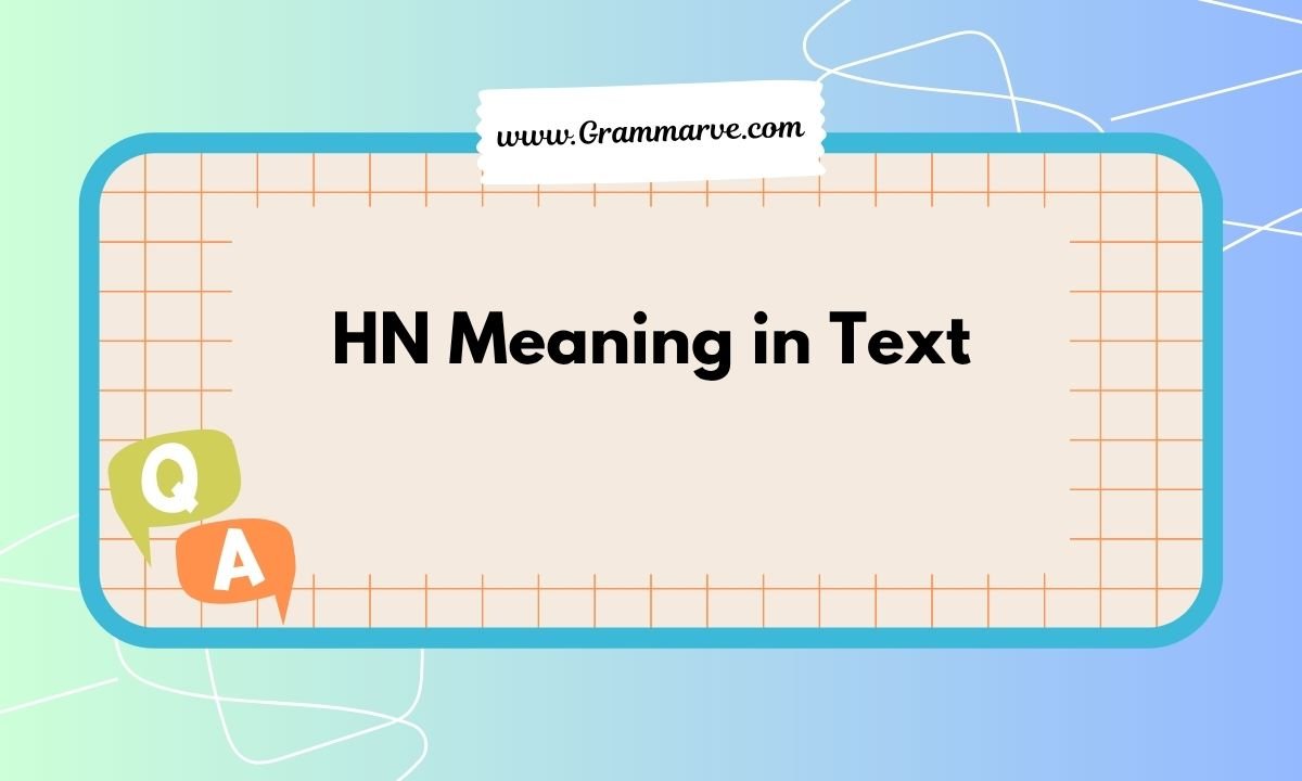 HN Meaning in Text